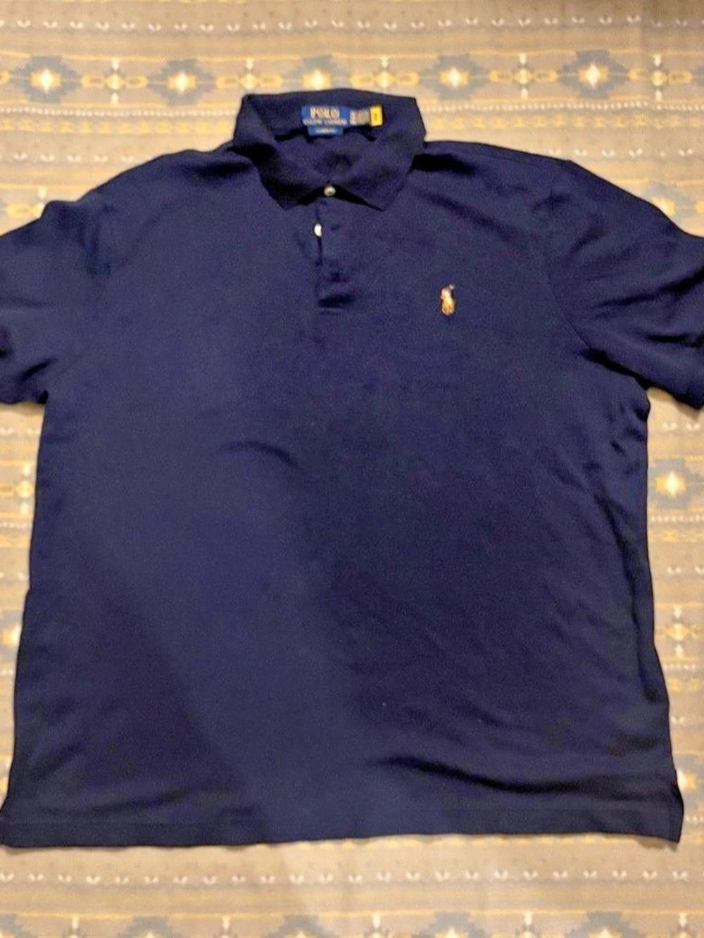 Polo Ralph Lauren Classic Fit Mesh Polo Shirt Blue XL